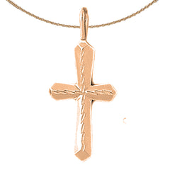 10K, 14K or 18K Gold Passion Cross Pendant