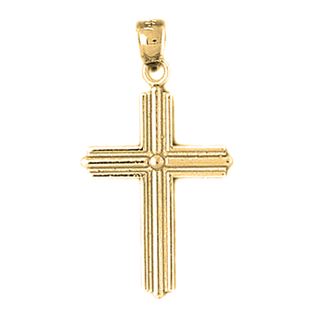 10K, 14K or 18K Gold Latin Cross Pendant