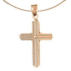 10K, 14K or 18K Gold Latin Cross Pendant