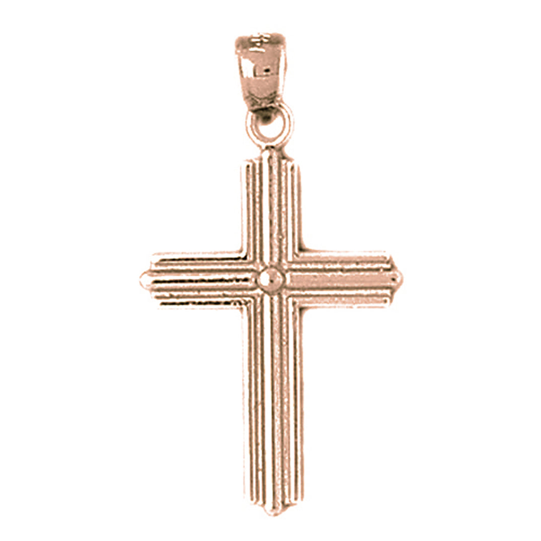 10K, 14K or 18K Gold Latin Cross Pendant