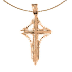 14K or 18K Gold Latin Cross Pendant