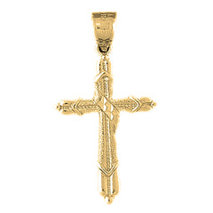 10K, 14K or 18K Gold Methodist Cross Pendant