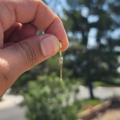 14K oder 18K Gold Knospenkreuz Anhänger