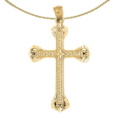 14K or 18K Gold Latin Cross Pendant