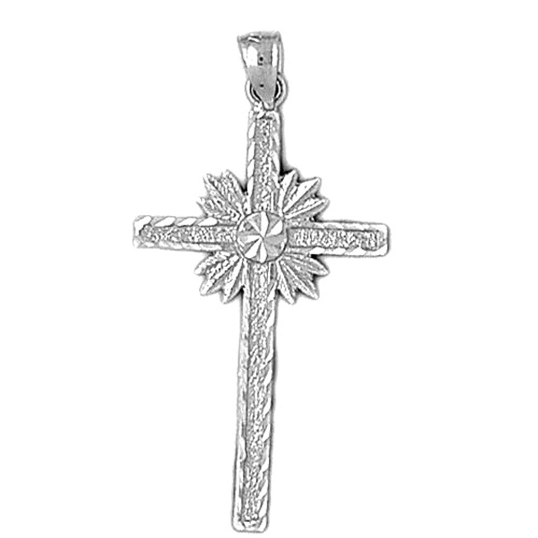 14K or 18K Gold Glory Cross Pendant