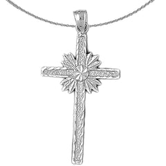 14K or 18K Gold Glory Cross Pendant