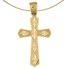 10K, 14K or 18K Gold Passion Cross Pendant