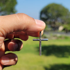 14K or 18K Gold Hollow Latin Cross Pendant