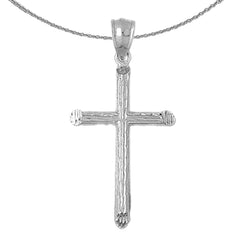 14K or 18K Gold Hollow Latin Cross Pendant