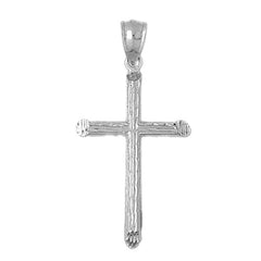 14K or 18K Gold Hollow Latin Cross Pendant