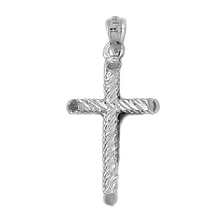 10K, 14K or 18K Gold Hollow Latin Cross Pendant