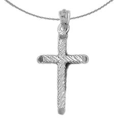 10K, 14K or 18K Gold Hollow Latin Cross Pendant