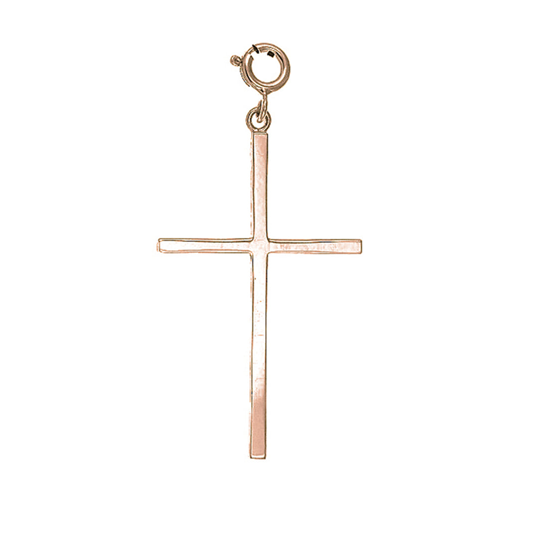 14K or 18K Gold Latin Cross Pendant