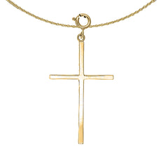 14K or 18K Gold Latin Cross Pendant