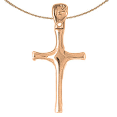 14K or 18K Gold Latin Cross Pendant