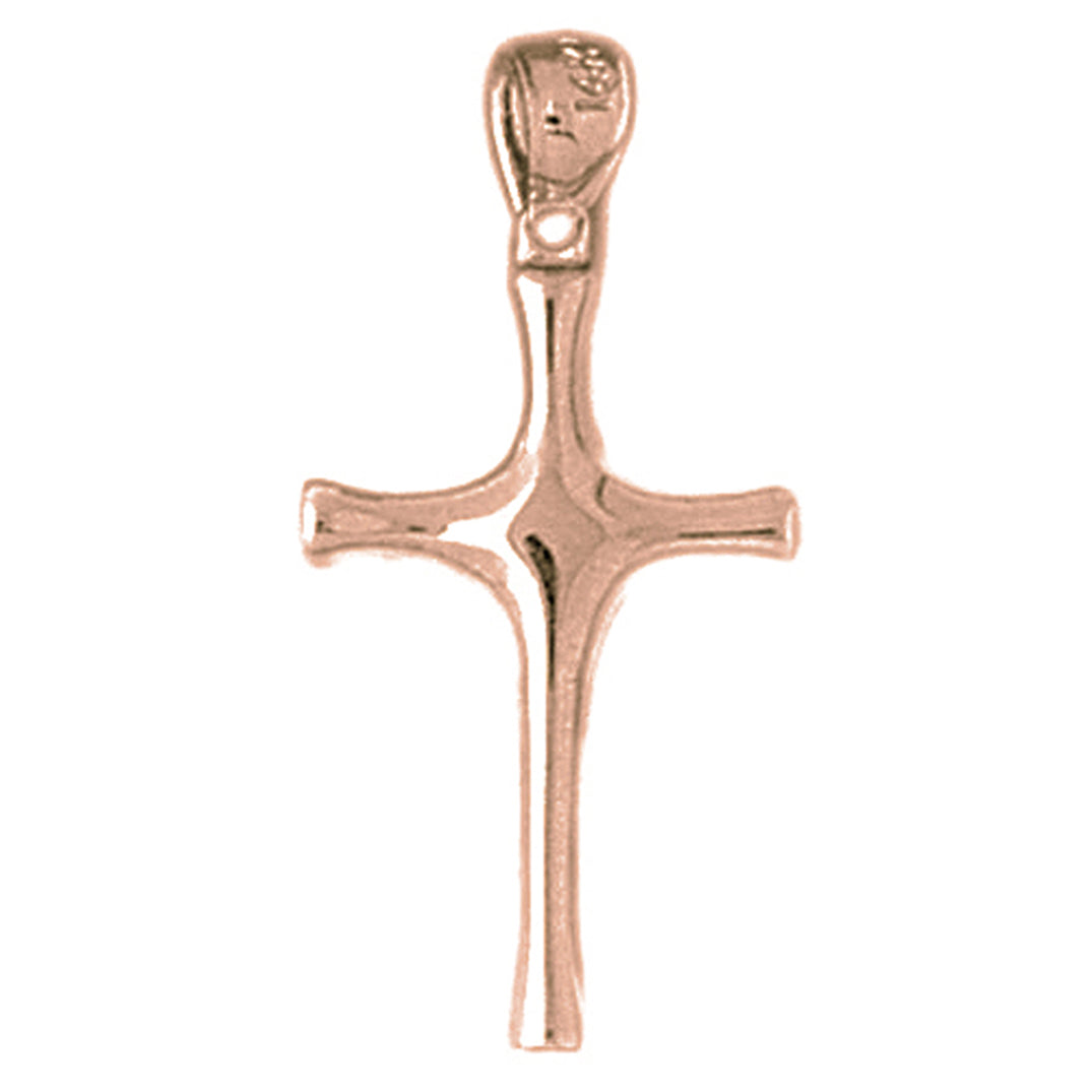 14K or 18K Gold Latin Cross Pendant