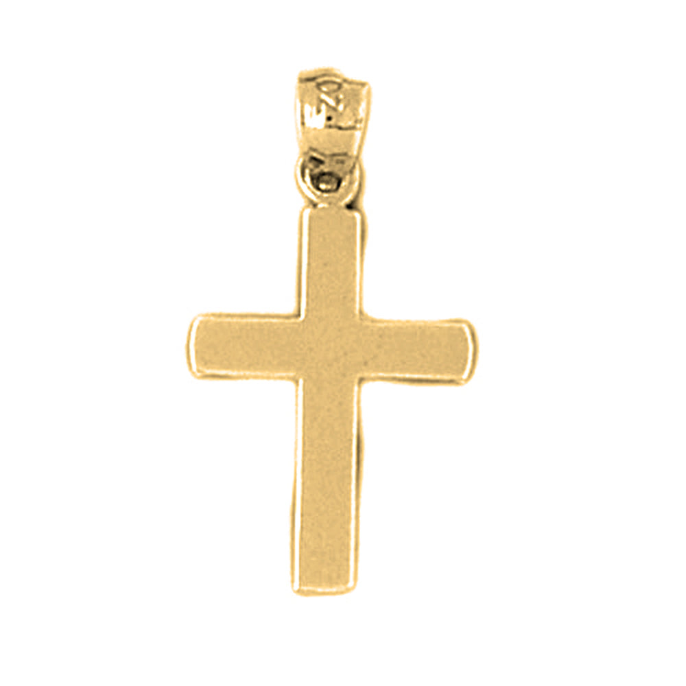 14K or 18K Gold Latin Cross Pendant