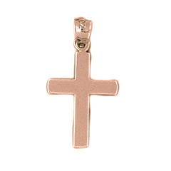 14K or 18K Gold Latin Cross Pendant