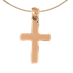 14K or 18K Gold Latin Cross Pendant