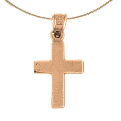 14K or 18K Gold Latin Cross Pendant