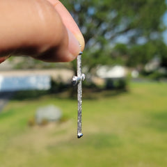 10K, 14K or 18K Gold Hollow Latin Cross Pendant