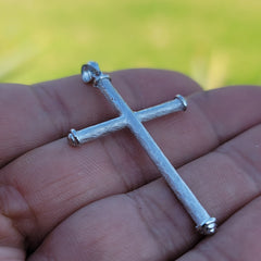 10K, 14K or 18K Gold Hollow Latin Cross Pendant