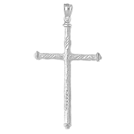 10K, 14K or 18K Gold Hollow Latin Cross Pendant