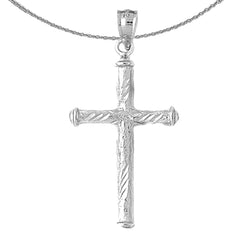 14K or 18K Gold Hollow Latin Cross Pendant