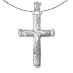 10K, 14K or 18K Gold Hollow Latin Cross Pendant