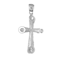 10K, 14K or 18K Gold Hollow Latin Cross Pendant