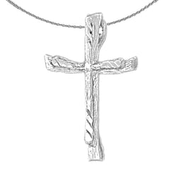 14K or 18K Gold Hollow Latin Cross Pendant