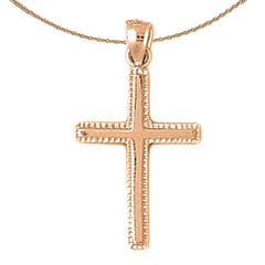 14K or 18K Gold Latin Cross Pendant