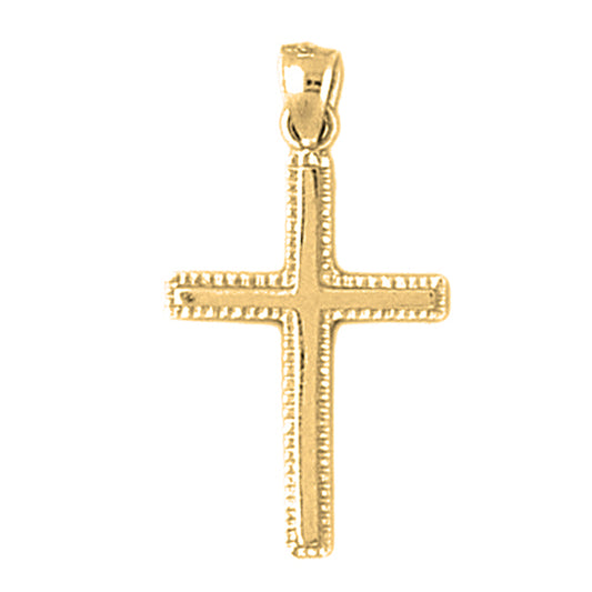 14K or 18K Gold Latin Cross Pendant