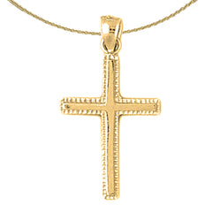 14K or 18K Gold Latin Cross Pendant