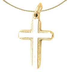 14K or 18K Gold Latin Cross Pendant