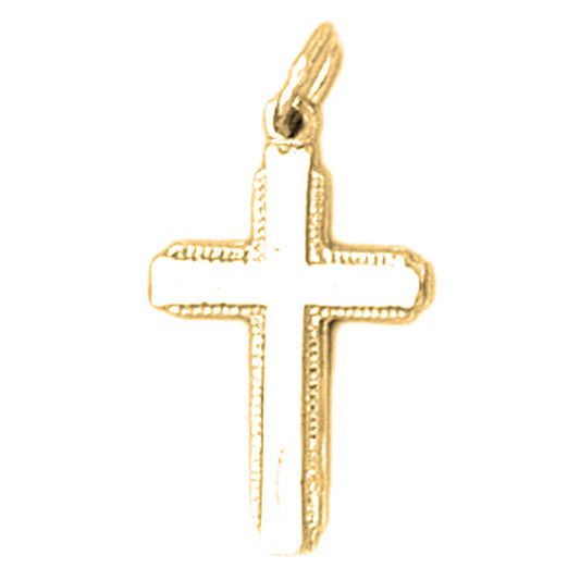 14K or 18K Gold Latin Cross Pendant