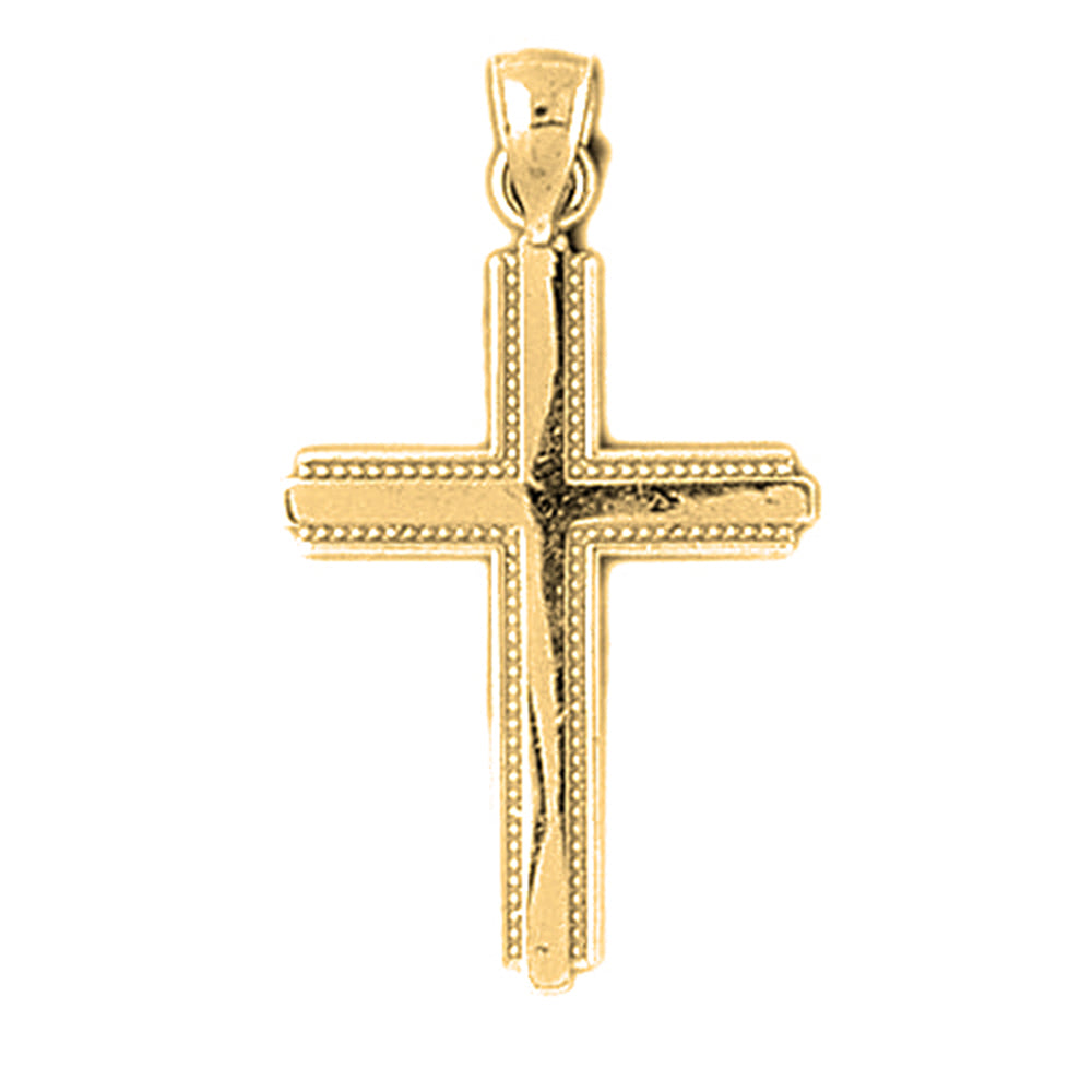 14K or 18K Gold Latin Cross Pendant