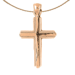 14K or 18K Gold Latin Cross Pendant