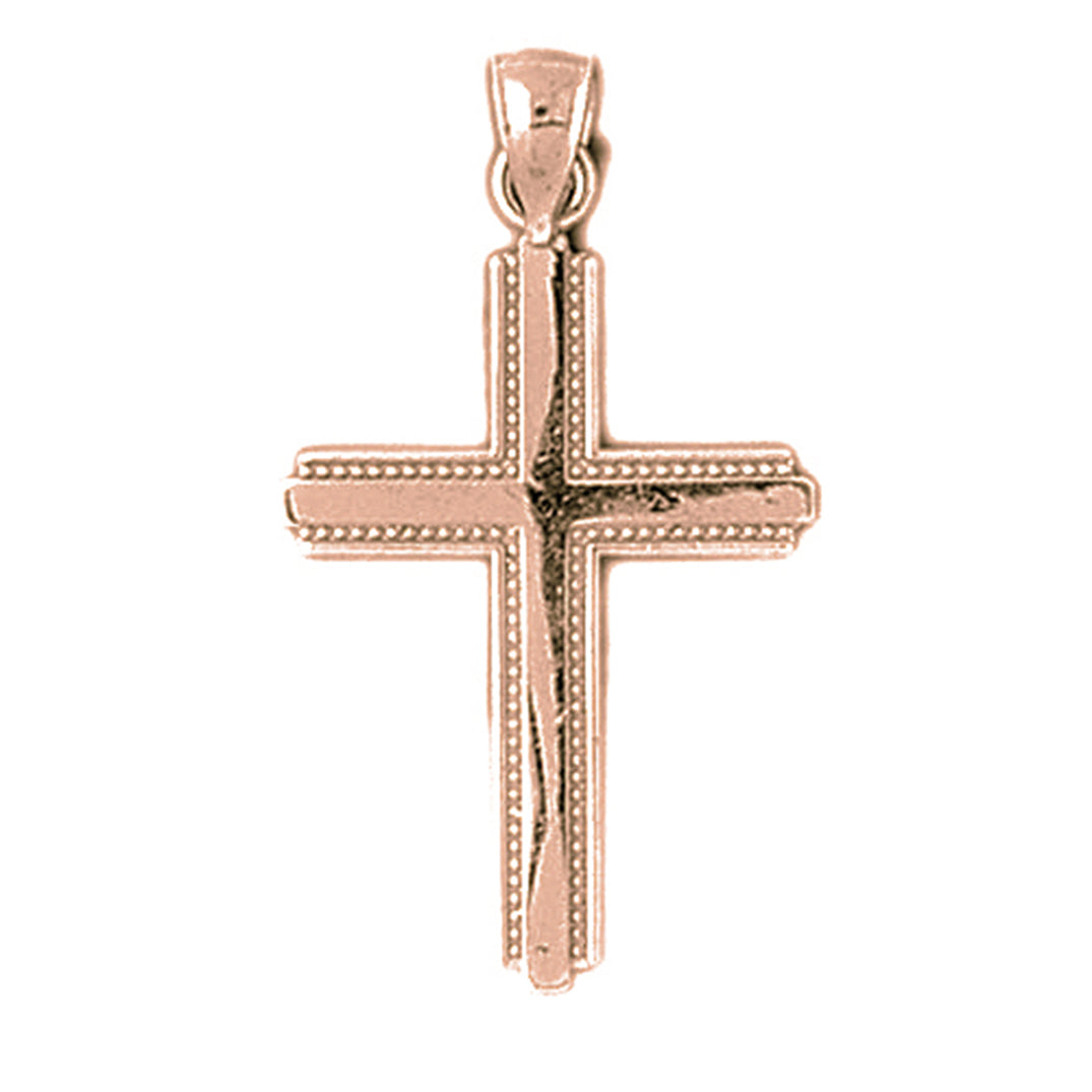 14K or 18K Gold Latin Cross Pendant