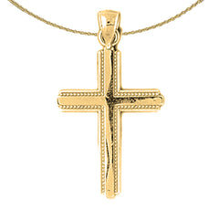 14K or 18K Gold Latin Cross Pendant