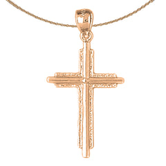 10K, 14K or 18K Gold Latin Cross Pendant