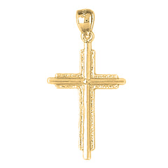 10K, 14K or 18K Gold Latin Cross Pendant