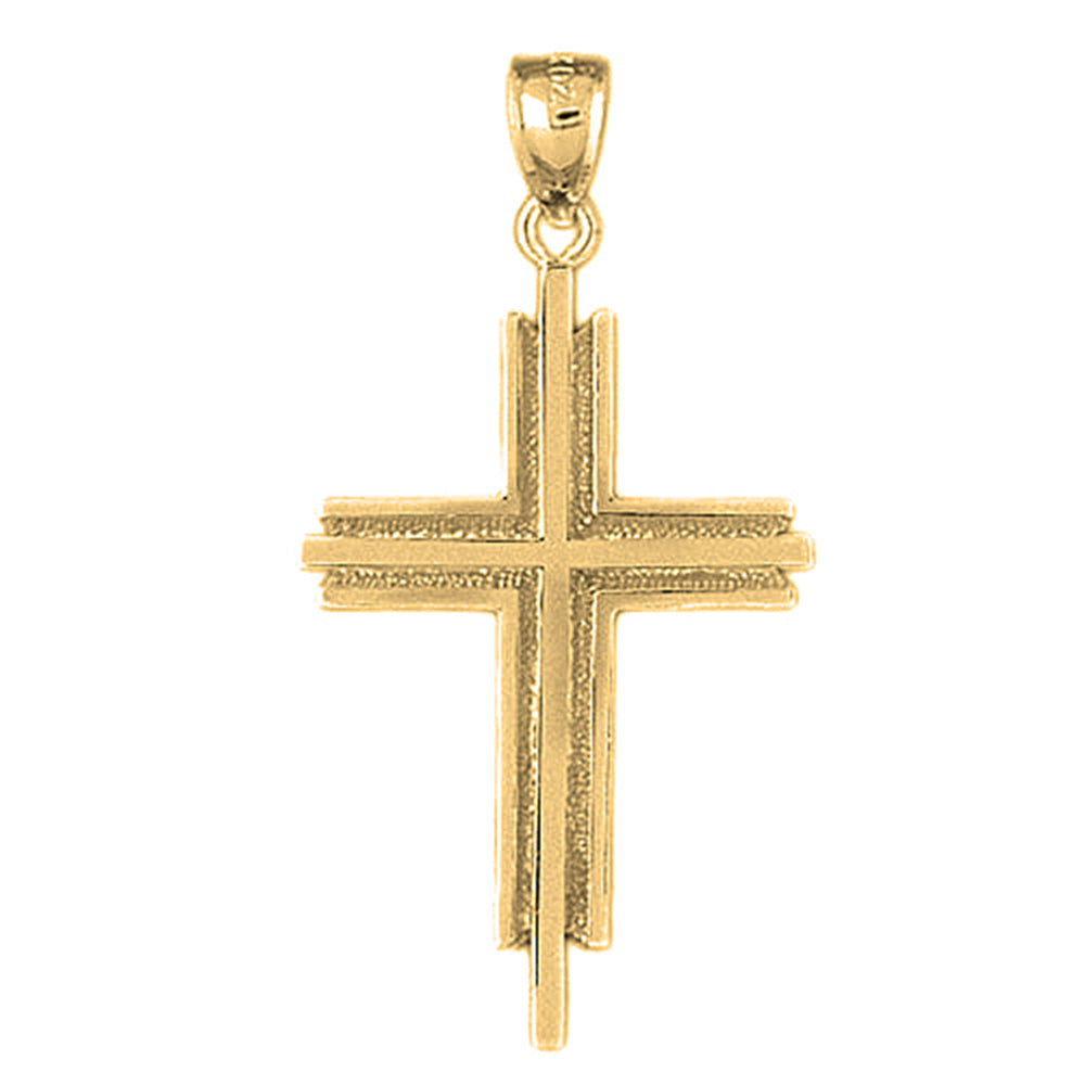 10K, 14K or 18K Gold Latin Cross Pendant