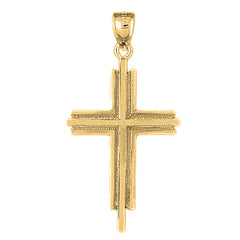 10K, 14K or 18K Gold Latin Cross Pendant