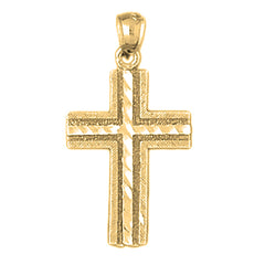 10K, 14K or 18K Gold Latin Cross Pendant