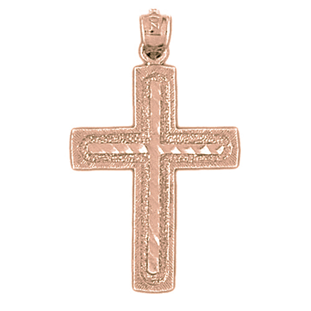 10K, 14K or 18K Gold Latin Cross Pendant