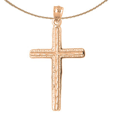 14K or 18K Gold Latin Cross Pendant