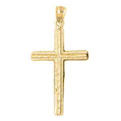 14K or 18K Gold Latin Cross Pendant