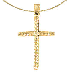 10K, 14K or 18K Gold Latin Cross Pendant