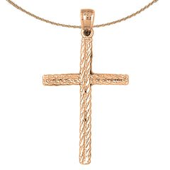 10K, 14K or 18K Gold Latin Cross Pendant